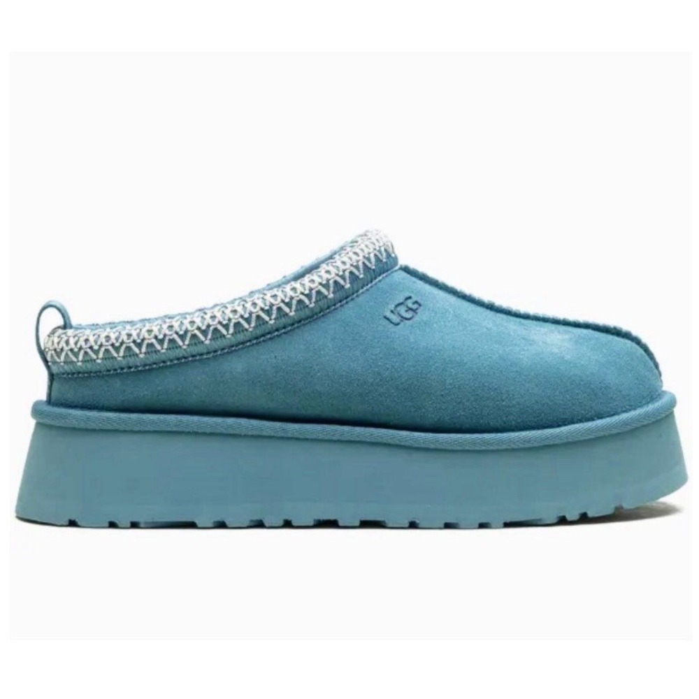 UGG Tazz Women Slippers Suede Deep Ice Blue Mule US 9 /UK 7 /EU 40